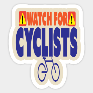 Watch For Cyclists Sticker